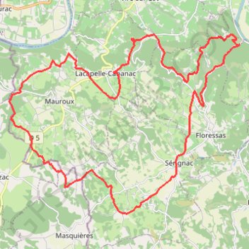 Trace GPS De Sérignac à Bonnemaison, itinéraire, parcours