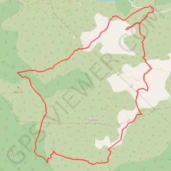 Trace GPS L'Eléphant de Pierre, itinéraire, parcours