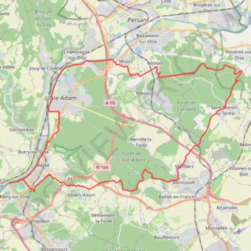 Trace GPS Carnelle - Tour de la forêt, itinéraire, parcours