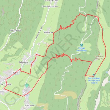 Trace GPS Trail de la Molière, itinéraire, parcours