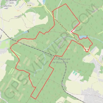 Trace GPS Toulouse - Forêt de Bouconne, itinéraire, parcours