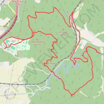 Trace GPS Venelles - Aqueduc de Parrouvier, itinéraire, parcours