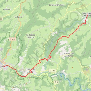 Trace GPS Saint chely-espalion 3, itinéraire, parcours