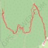 Trace GPS Col des Contrebandiers - Mont Baron, itinéraire, parcours