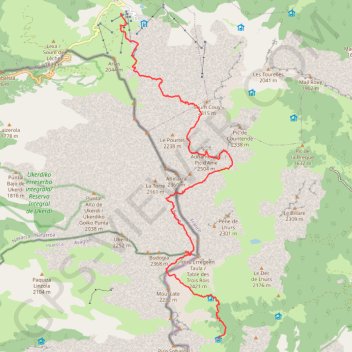 Trace GPS Traversée des Pyrénées - Étape 08, itinéraire, parcours