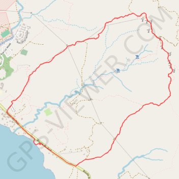 Trace GPS Les Éoliennes de Plum, itinéraire, parcours