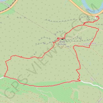 Trace GPS Boucle depuis l'ermitage Notre-Dame-de-Pène, itinéraire, parcours