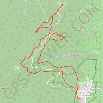 Trace GPS Découverte des 4 Châteaux, itinéraire, parcours