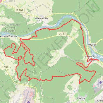 Trace GPS La Deuille - Sexey-aux-Forges, itinéraire, parcours