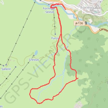 Trace GPS Formigal, itinéraire, parcours