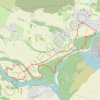 Trace GPS Saint Maurice de Gourdan mélée des eaux de l'Ain et du Rhône, itinéraire, parcours