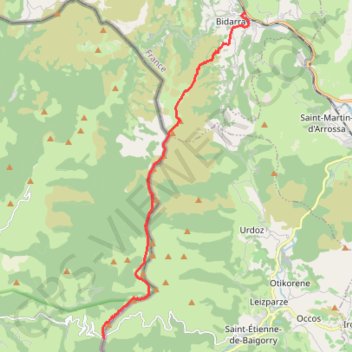 Trace GPS Crêtes d'Isaba, itinéraire, parcours