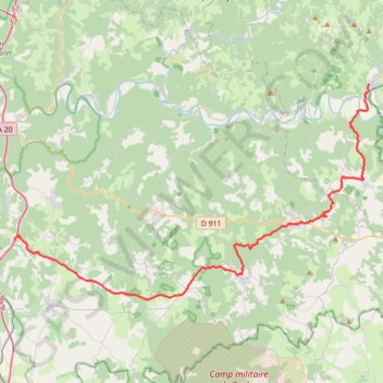 Trace GPS Cajearc - Varaire, itinéraire, parcours