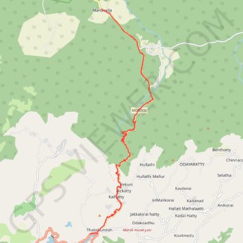 Trace GPS Mount Kalhatti, itinéraire, parcours