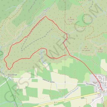 Trace GPS Tournissan-6,6km, itinéraire, parcours