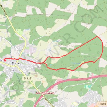 Trace GPS Haut Tosse, itinéraire, parcours