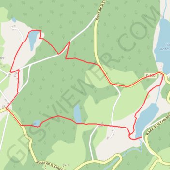 Trace GPS Circuit des étangs - Lamazière-Basse - Pays de Haute Corrèze, itinéraire, parcours
