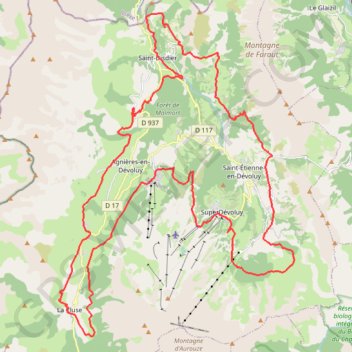 Trace GPS tour devoluy-VTTOUR2010, itinéraire, parcours