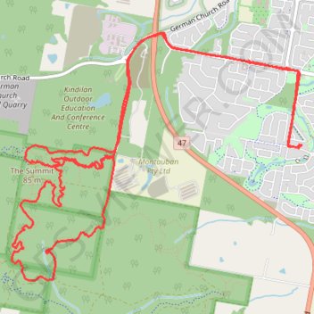 Trace GPS Redland - Bayview Conservation Area, itinéraire, parcours