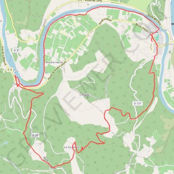 Trace GPS Rando occitane - Luzech-Albas, itinéraire, parcours