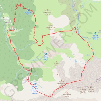 Trace GPS Lacs du Morétan, itinéraire, parcours