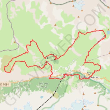 Trace GPS Tour septentrional de La Grave, itinéraire, parcours