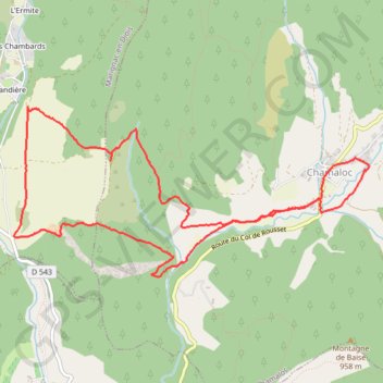 Trace GPS Des Garandons à Marignac - Chamaloc, itinéraire, parcours