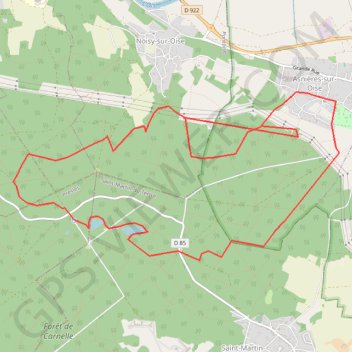 Trace GPS Rando en forêt de Carnelle (95), itinéraire, parcours