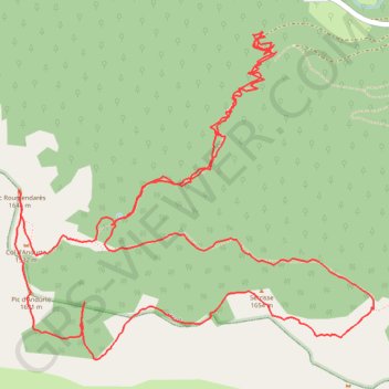 Trace GPS Roumendarés-Andurthe-Sérisse, itinéraire, parcours