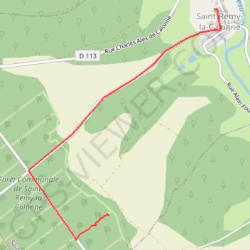 Trace GPS Saint-Rémy-la-Calonne, sur les traces d Alain-Fournier, itinéraire, parcours