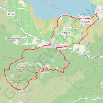 Trace GPS Montagne de Liausson et ses Grottes, itinéraire, parcours