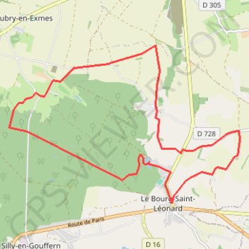 Trace GPS Circuit de « Fougy » : 13 km / 3h25, itinéraire, parcours