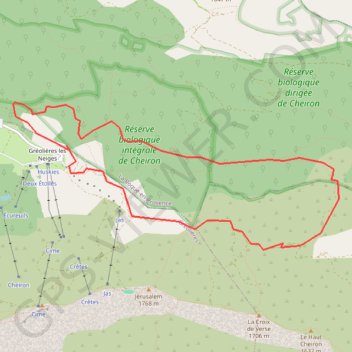 Trace GPS Gréolières-les-Neiges - La Baisse des Cavaliers, itinéraire, parcours