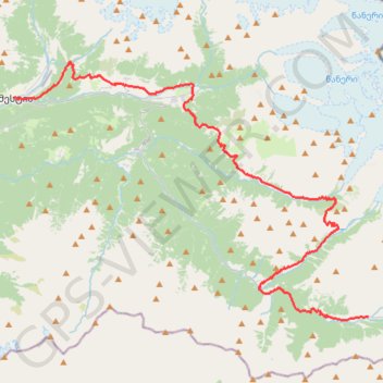 Trace GPS Marche en Svanétie (Géorgie), itinéraire, parcours