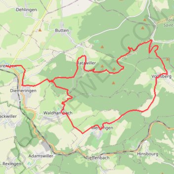 Trace GPS Grès et mystères de la forêt - Lorentzen, itinéraire, parcours