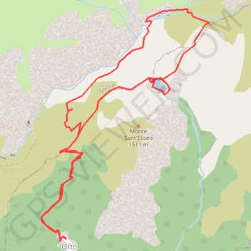 Trace GPS Lac de Créno, itinéraire, parcours