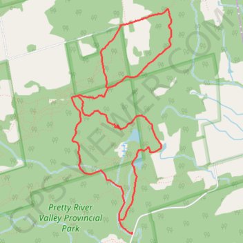 Trace GPS Pretty River Trail - Bruce Trail, itinéraire, parcours