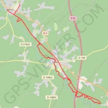 Trace GPS Graou, itinéraire, parcours