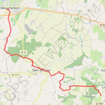 Trace GPS Sur les pas des Maîtres Sonneurs (Châteaumeillant - Sidiailles), itinéraire, parcours