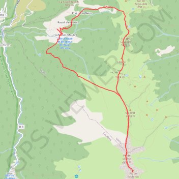 Trace GPS Pic de la Tèse - Pic de Soubirou, itinéraire, parcours