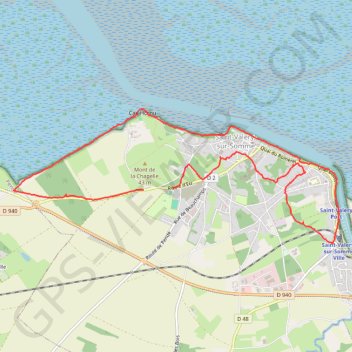 Trace GPS Saint valery sur Somme, itinéraire, parcours