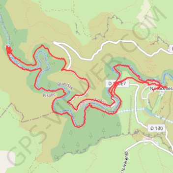 Trace GPS Gorges de la Vis - Cirque de Navacelle, itinéraire, parcours
