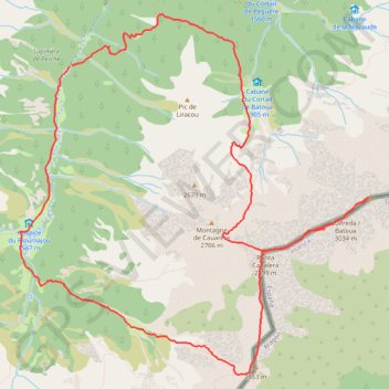 Trace GPS Pic de Batoua en boucle, itinéraire, parcours