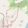 Trace GPS Artigue, refuge du Pinet, Estats, Verdaguer, Montcalm, tables du Montcalm, Artigue, itinéraire, parcours