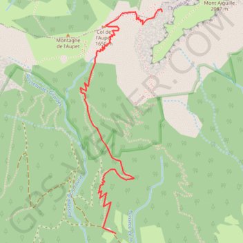 Trace GPS Marche Approche Mont Aiguille, itinéraire, parcours