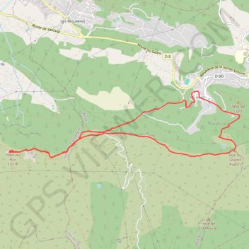 Trace GPS Le Pilon du Roi - Le Grand Puech, itinéraire, parcours