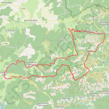 Trace GPS Tour Espinouse, itinéraire, parcours