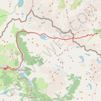 Trace GPS Du refuge Wallon à el Formigal, itinéraire, parcours