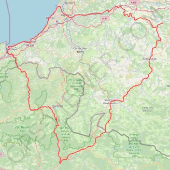 Trace GPS EV1-EV3 Espagne_Modif, itinéraire, parcours