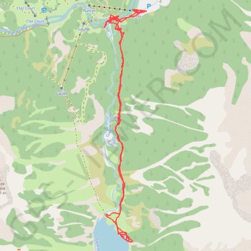 Trace GPS Le Lac de Gaube, itinéraire, parcours